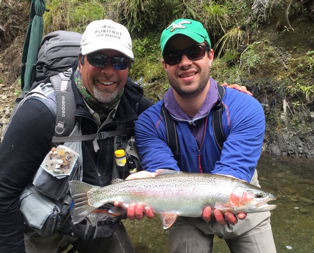 Fall Fishing - Happy Client with Guide Duncan